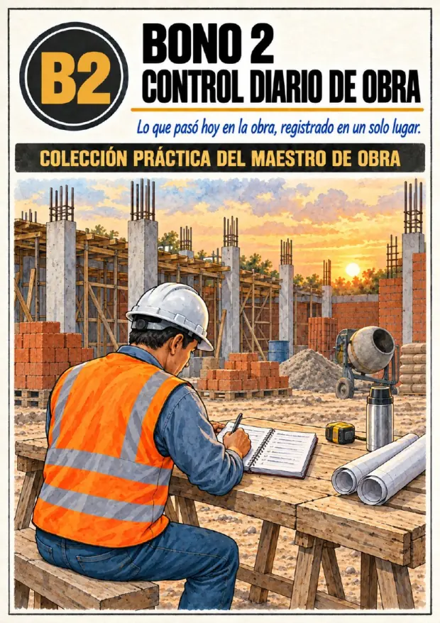 Portada de Control diario de obra